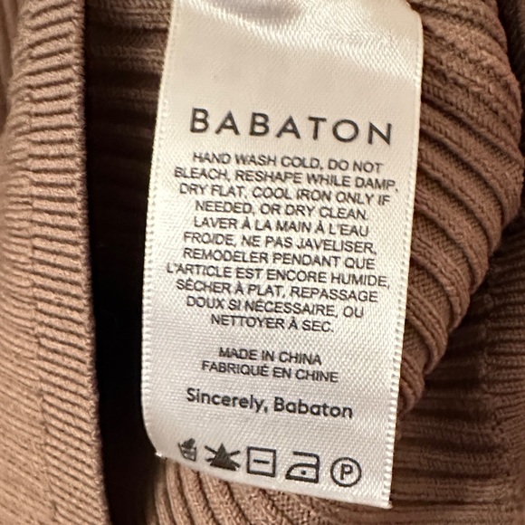 Babaton Tan Ribbed Knit Top - Picture 3 of 5